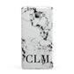 Marble Black Initials Personalised Samsung Galaxy A7 2015 Case