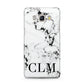 Marble Black Initials Personalised Samsung Galaxy J5 2016 Case