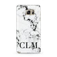 Marble Black Initials Personalised Samsung Galaxy Note 5 Case