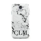 Marble Black Initials Personalised Samsung Galaxy S4 Case