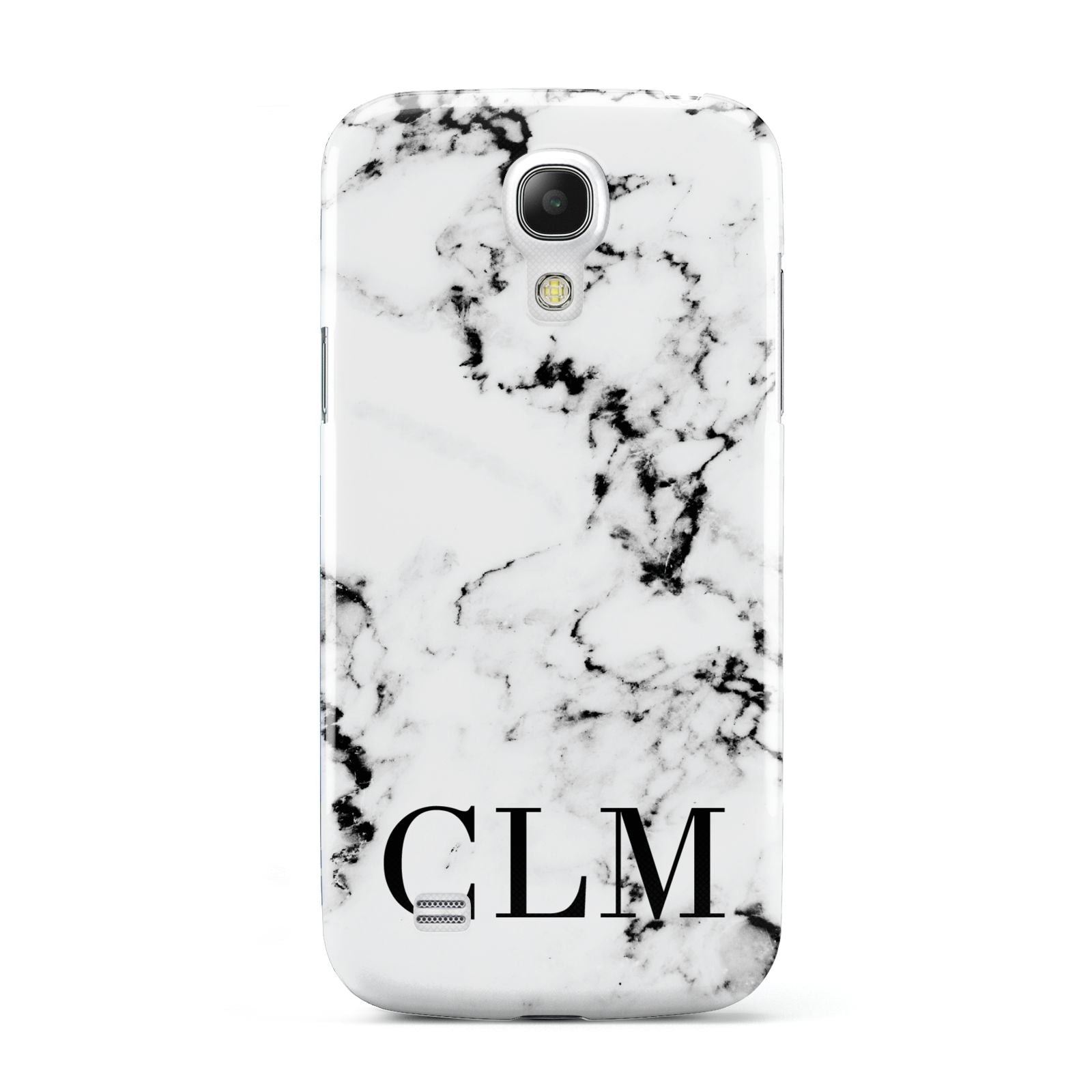 Marble Black Initials Personalised Samsung Galaxy S4 Mini Case