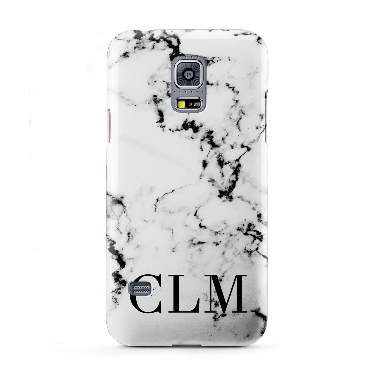 Marble Black Initials Personalised Samsung Galaxy S5 Mini Case