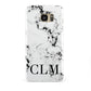 Marble Black Initials Personalised Samsung Galaxy S7 Edge Case