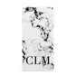 Marble Black Initials Personalised iPhone 6 Plus 3D Snap Case on Gold Phone