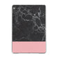 Marble Black Pink Apple iPad Grey Case
