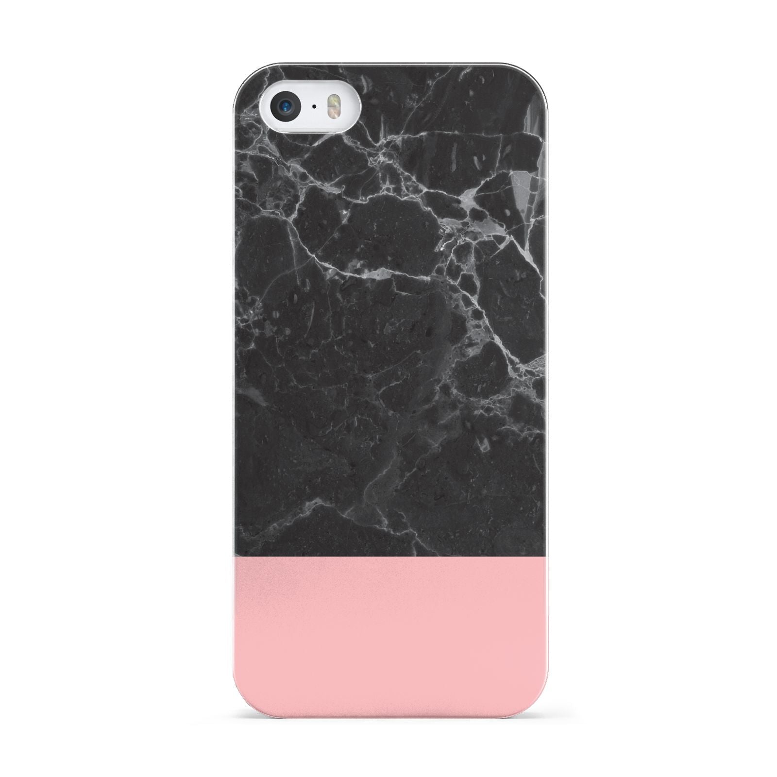 Marble Black Pink Apple iPhone 5 Case