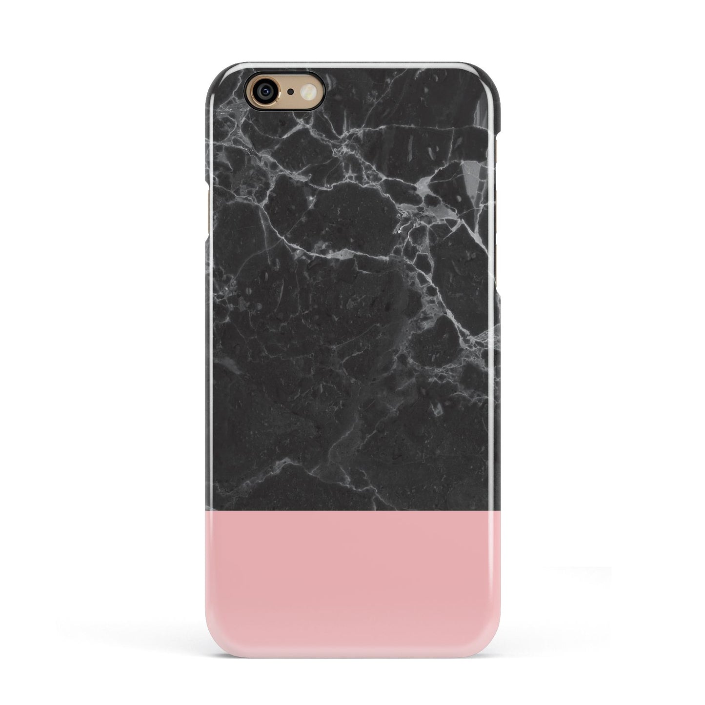Marble Black Pink Apple iPhone 6 3D Snap Case
