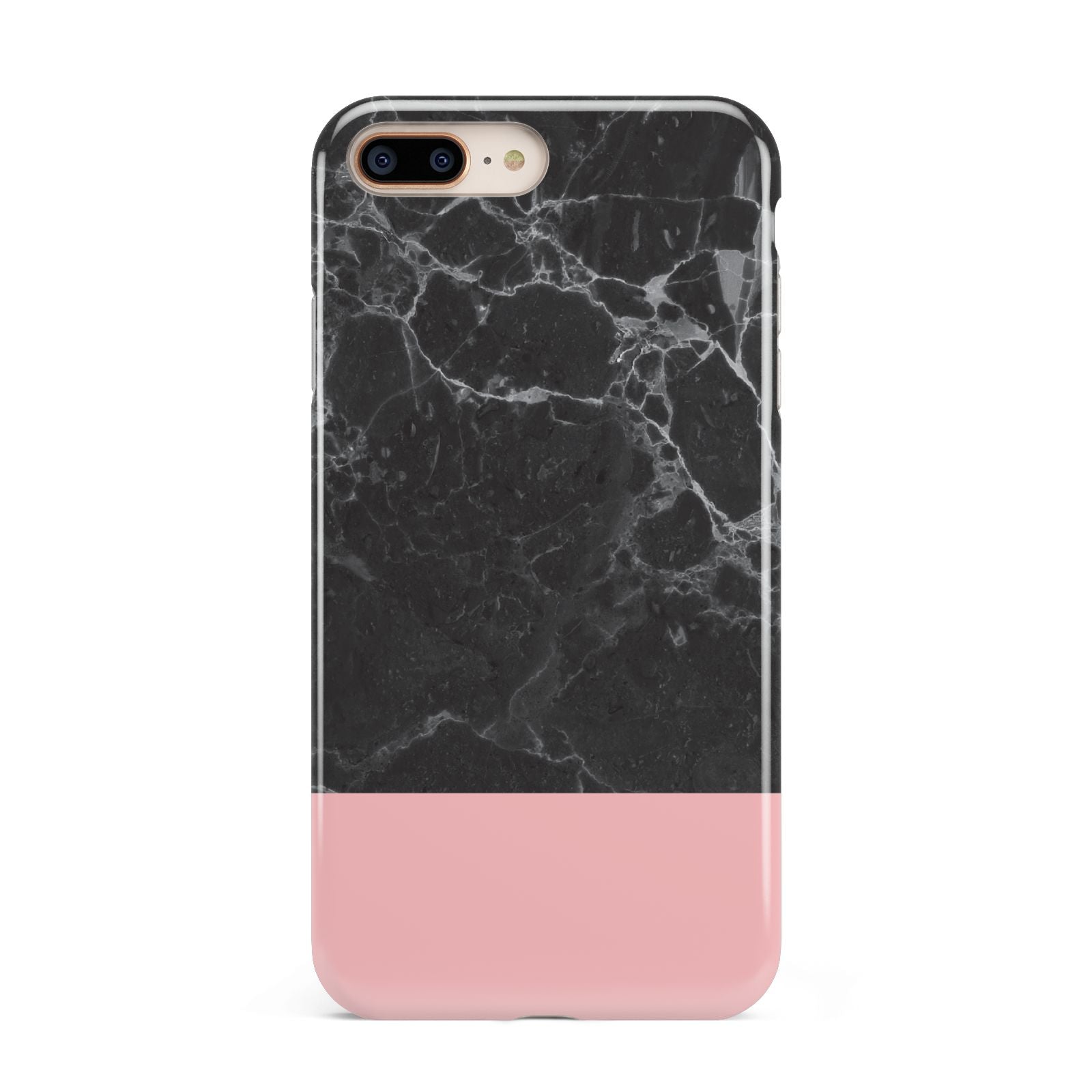 Marble Black Pink Apple iPhone 7 8 Plus 3D Tough Case