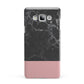 Marble Black Pink Samsung Galaxy A7 2015 Case