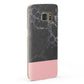 Marble Black Pink Samsung Galaxy Case Fourty Five Degrees