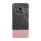Marble Black Pink Samsung Galaxy Case