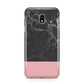 Marble Black Pink Samsung Galaxy J3 2017 Case