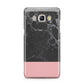 Marble Black Pink Samsung Galaxy J5 2016 Case