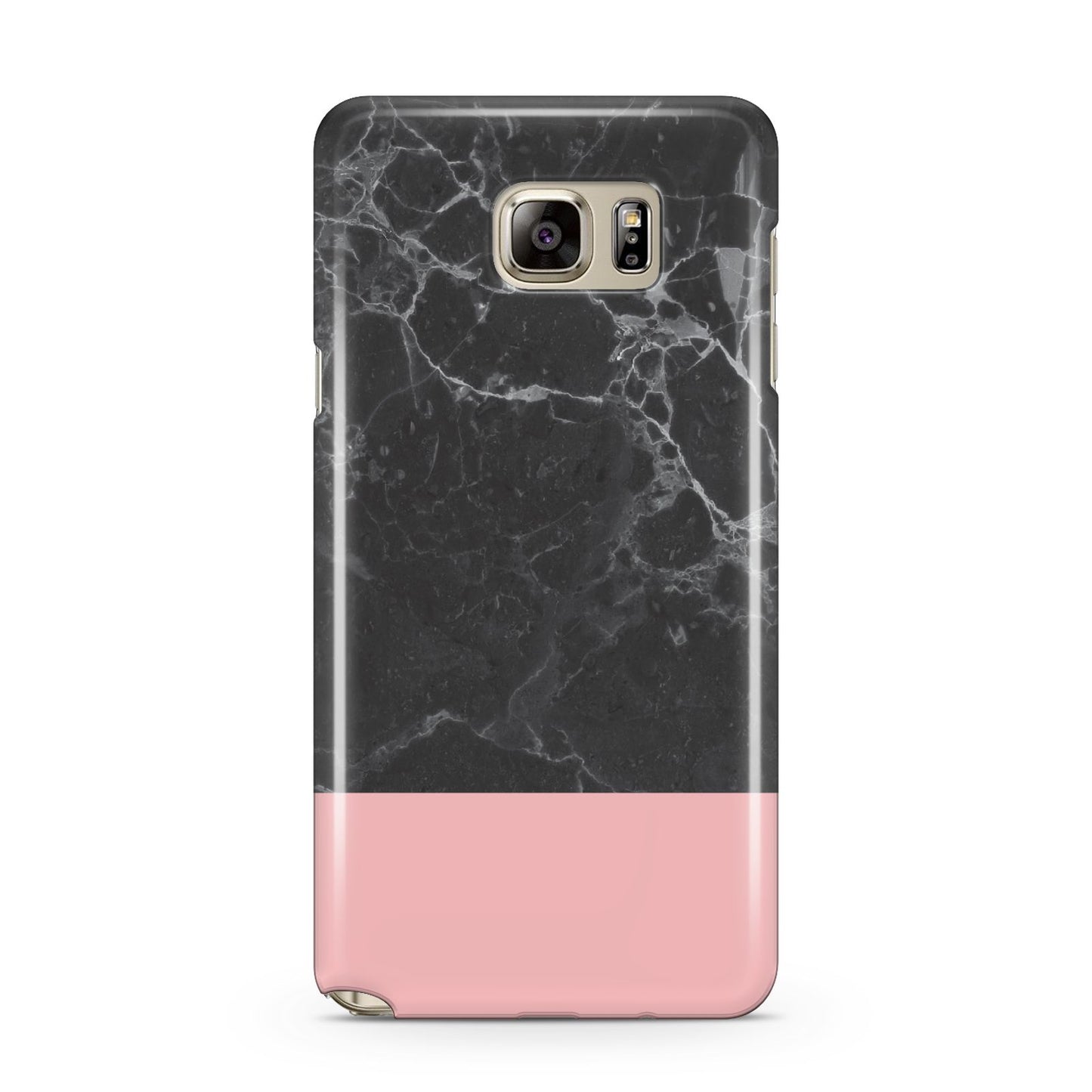 Marble Black Pink Samsung Galaxy Note 5 Case
