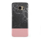 Marble Black Pink Samsung Galaxy S7 Edge Case