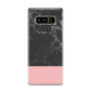 Marble Black Pink Samsung Galaxy S8 Case
