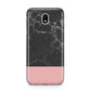 Marble Black Pink Samsung J5 2017 Case