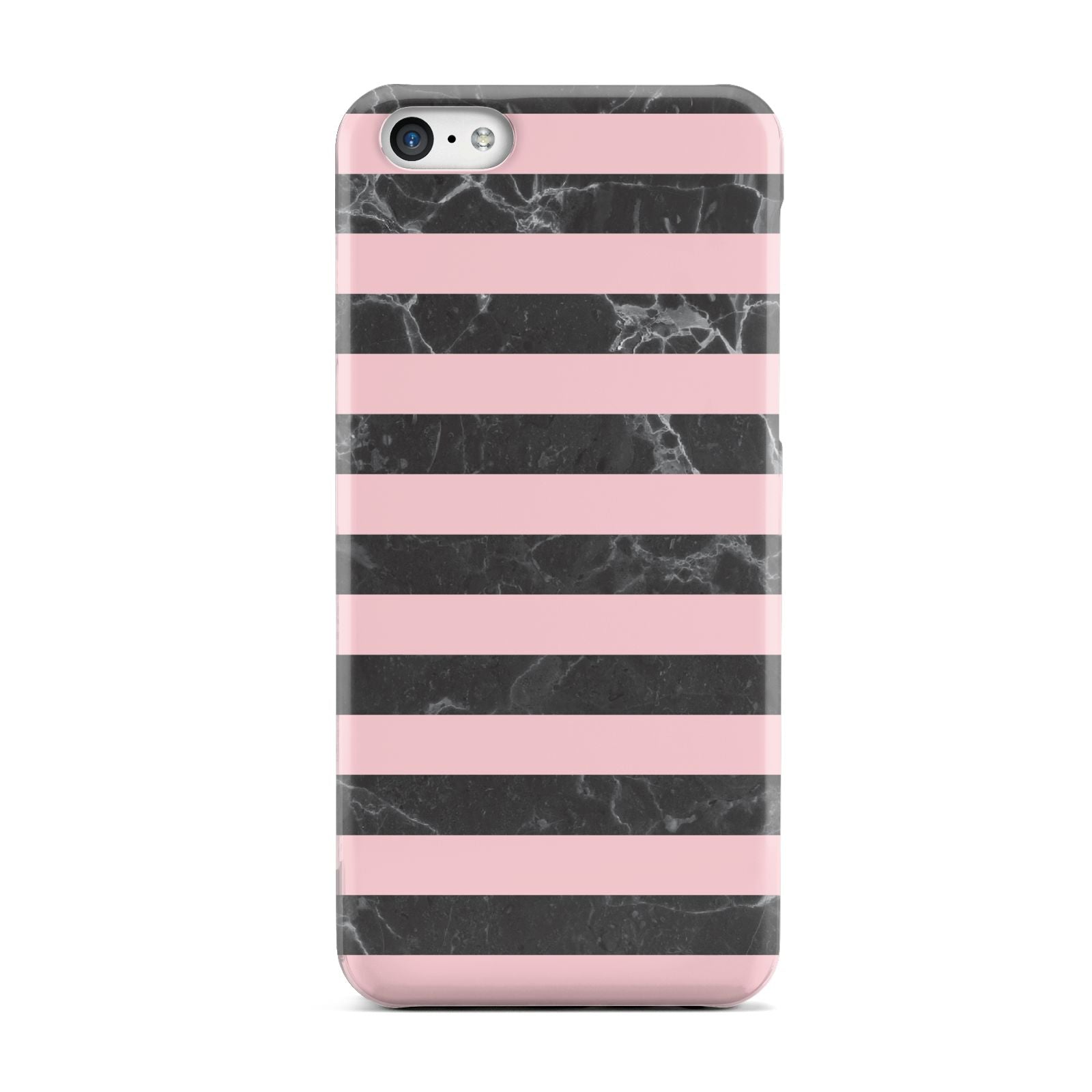 Marble Black Pink Striped Apple iPhone 5c Case
