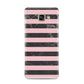 Marble Black Pink Striped Samsung Galaxy A3 2016 Case on gold phone