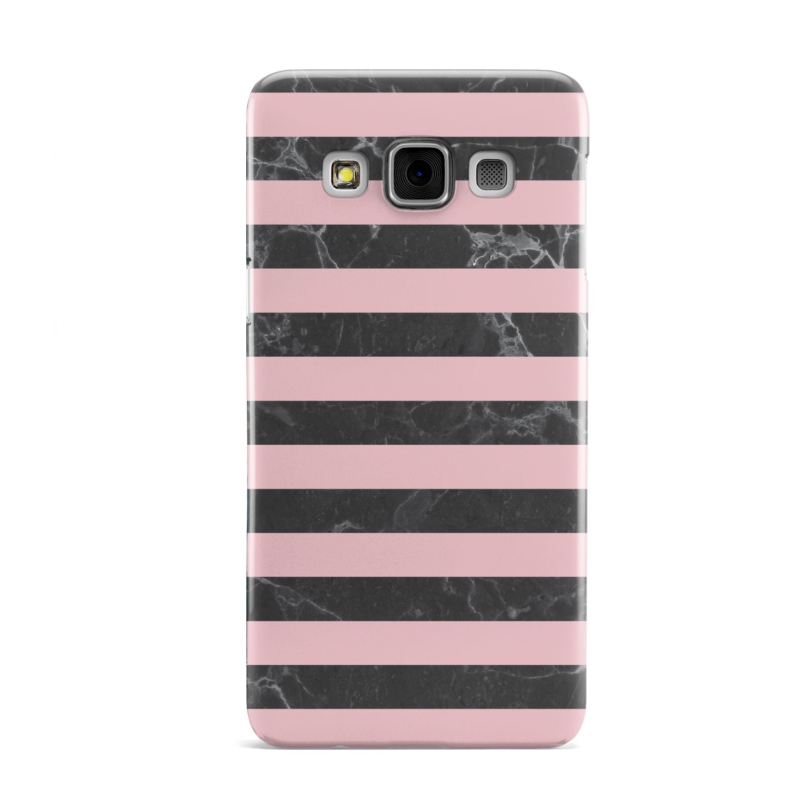 Marble Black Pink Striped Samsung Galaxy A3 Case