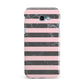 Marble Black Pink Striped Samsung Galaxy A7 2017 Case