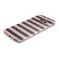 Marble Black Pink Striped Samsung Galaxy Case Bottom Cutout
