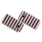 Marble Black Pink Striped Samsung Galaxy Case Flat Overview