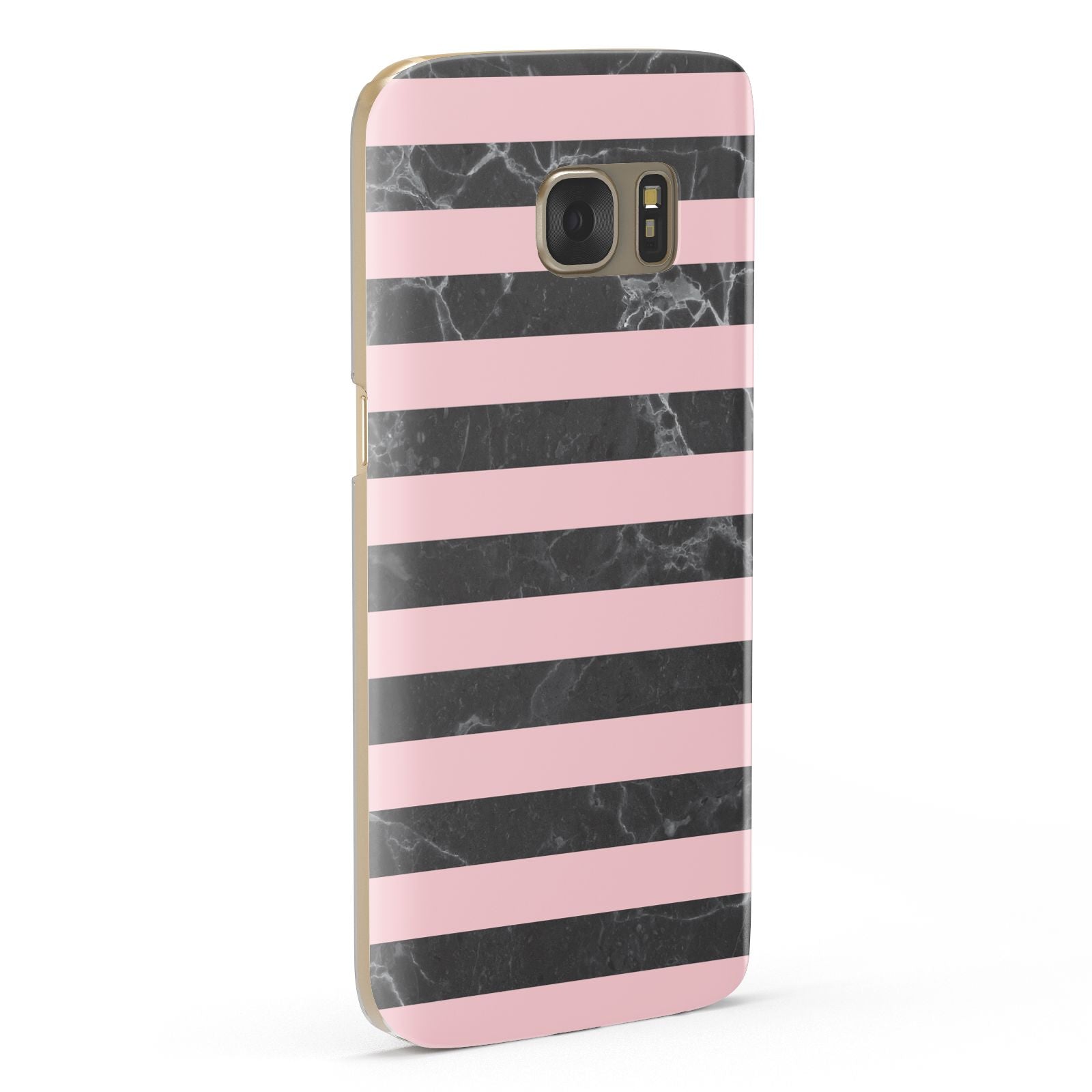 Marble Black Pink Striped Samsung Galaxy Case Fourty Five Degrees