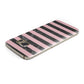 Marble Black Pink Striped Samsung Galaxy Case Top Cutout