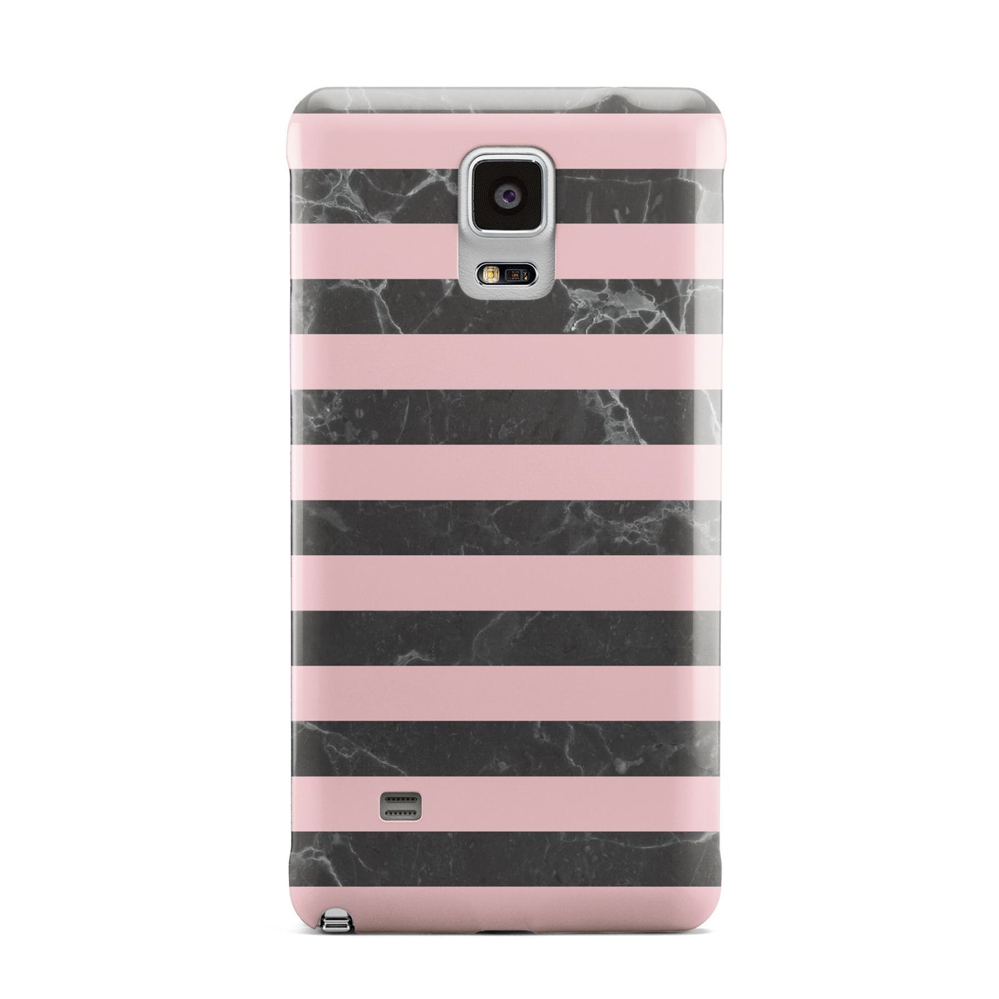Marble Black Pink Striped Samsung Galaxy Note 4 Case