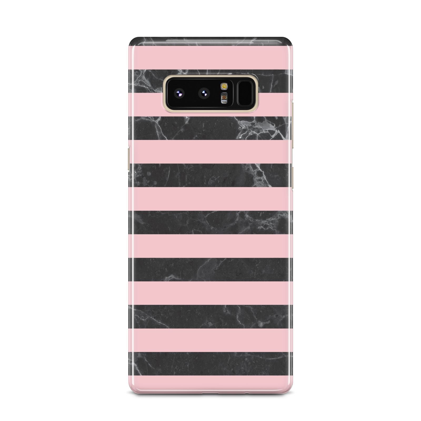 Marble Black Pink Striped Samsung Galaxy Note 8 Case