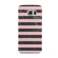 Marble Black Pink Striped Samsung Galaxy S6 Case