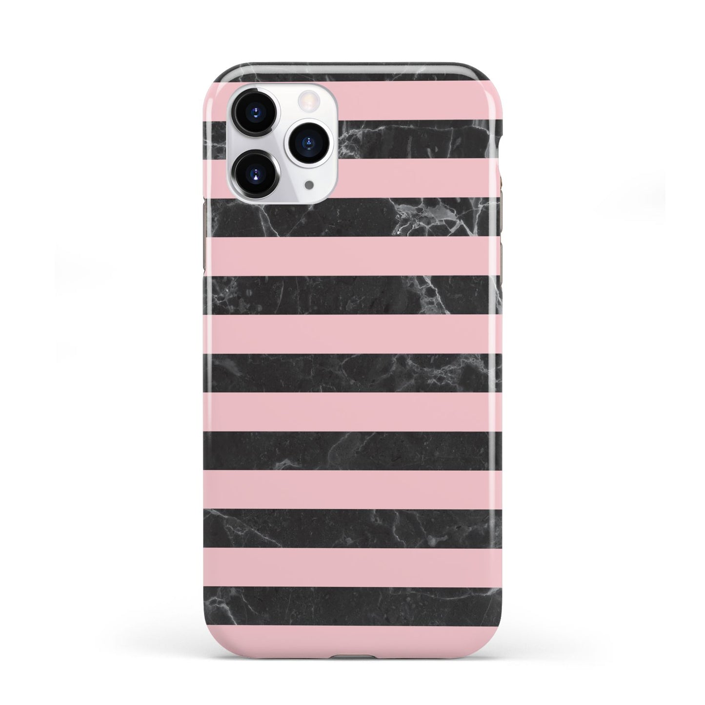 Marble Black Pink Striped iPhone 11 Pro 3D Tough Case