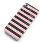 Marble Black Pink Striped iPhone 8 Bumper Case on Silver iPhone Alternative Image