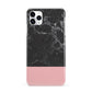 Marble Black Pink iPhone 11 Pro Max 3D Snap Case