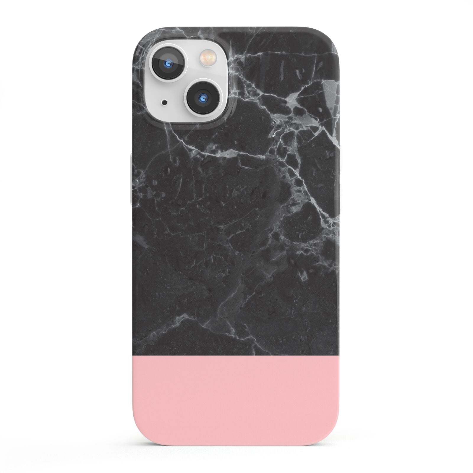 Marble Black Pink iPhone 13 Full Wrap 3D Snap Case