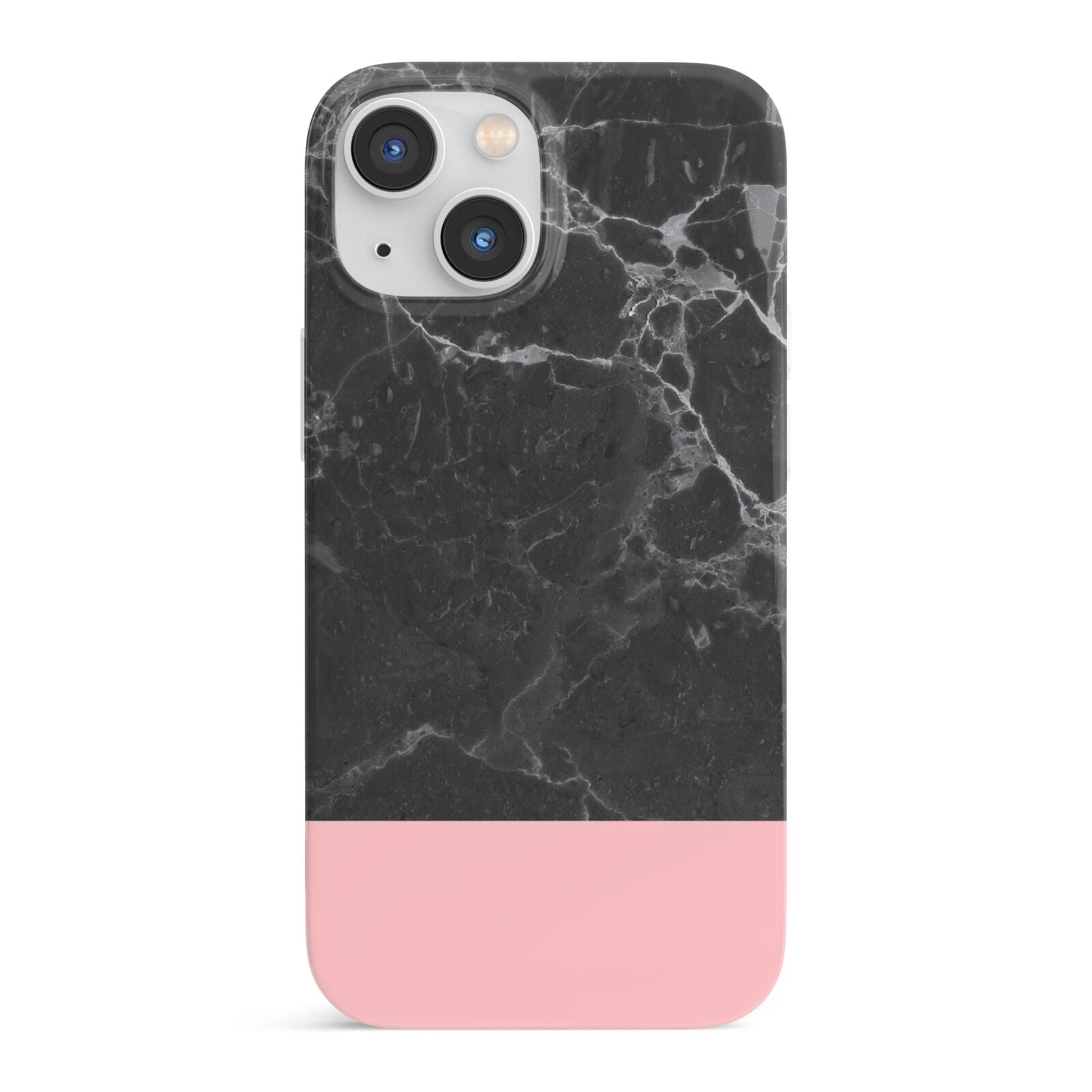 Marble Black Pink iPhone 13 Mini Full Wrap 3D Snap Case