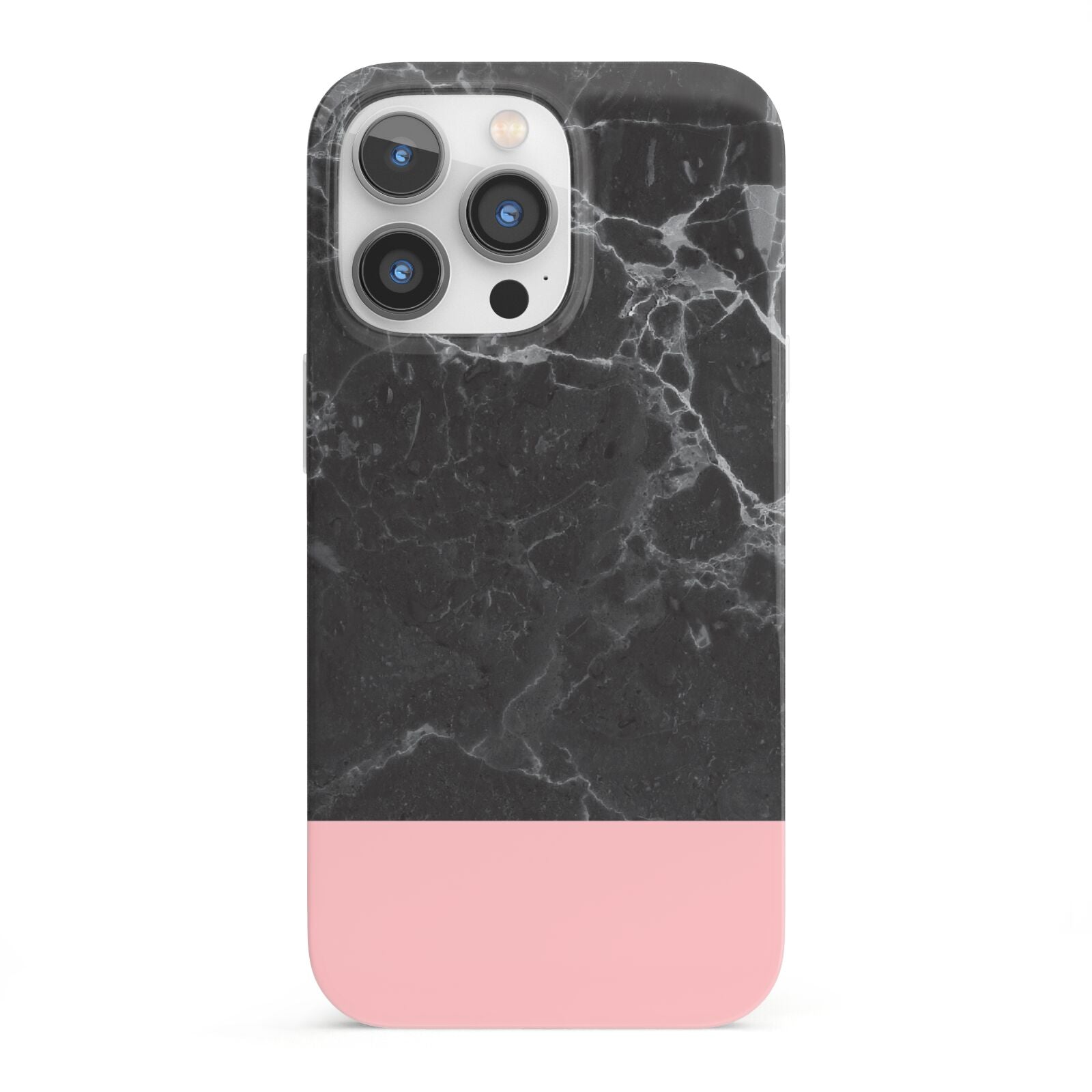 Marble Black Pink iPhone 13 Pro Full Wrap 3D Snap Case