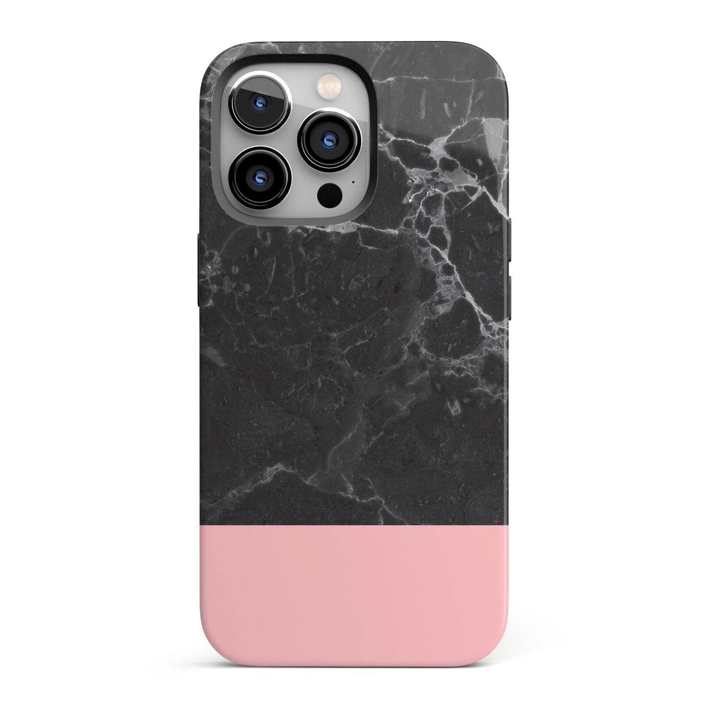 Marble Black Pink iPhone 13 Pro Full Wrap 3D Tough Case