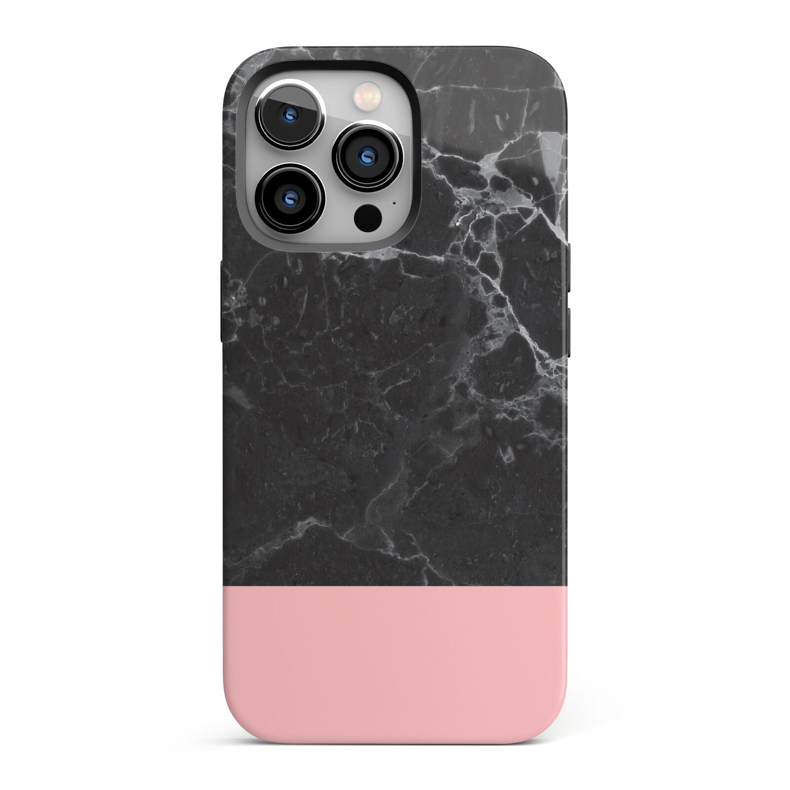 Marble Black Pink iPhone 13 Pro Full Wrap 3D Tough Case