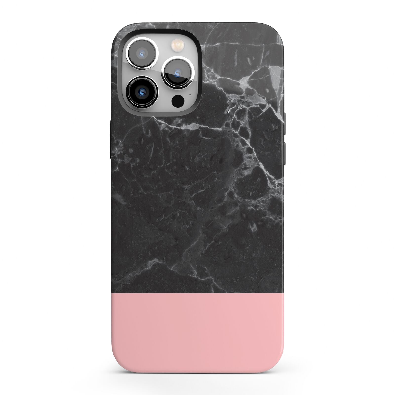 Marble Black Pink iPhone 13 Pro Max Full Wrap 3D Tough Case