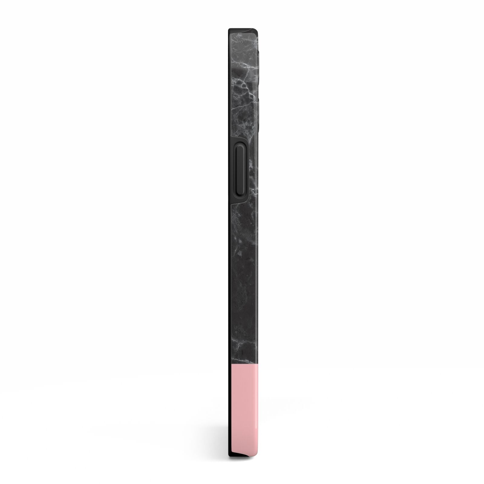 Marble Black Pink iPhone 13 Pro Max Side Image 3D Tough Case