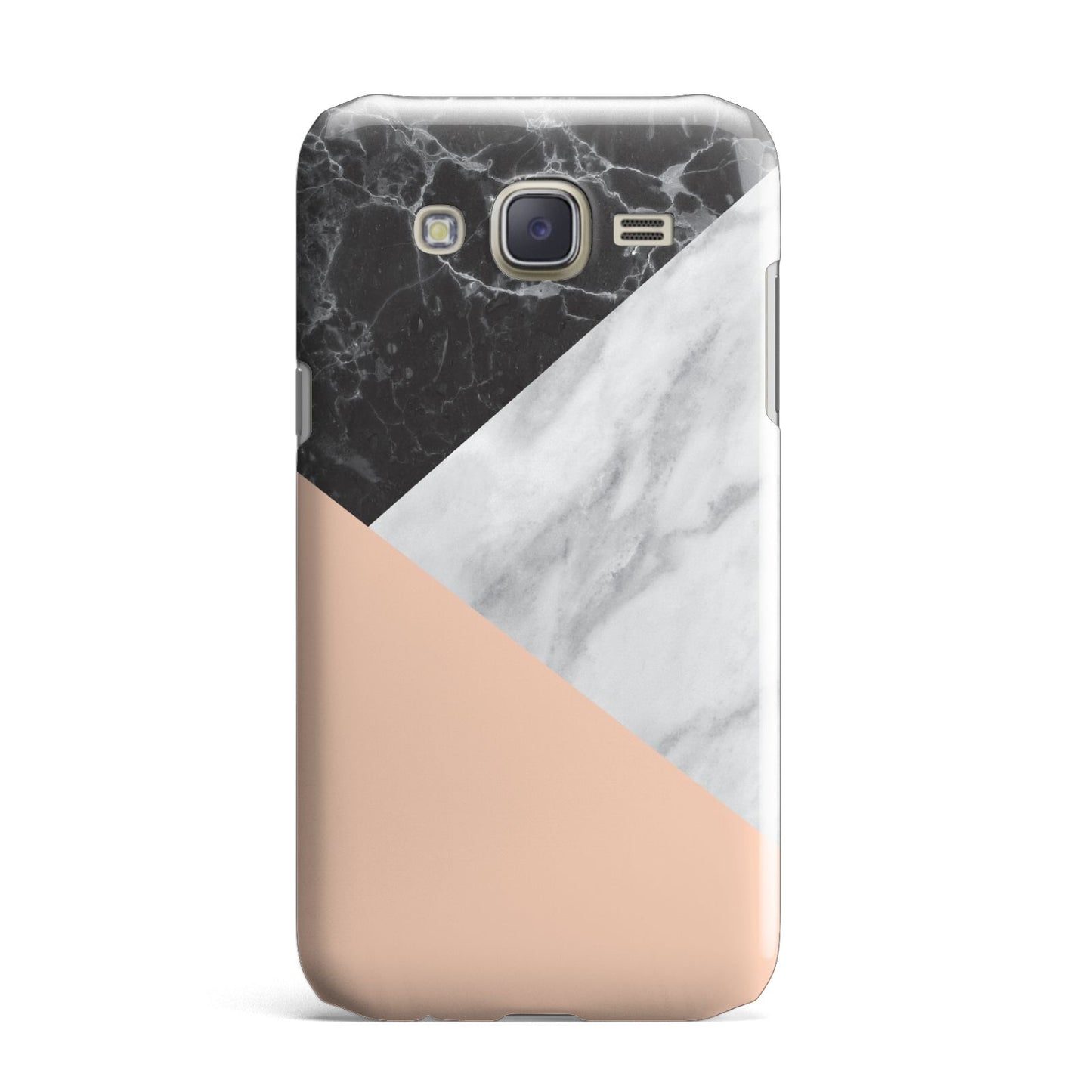 Marble Black White Grey Peach Samsung Galaxy J7 Case