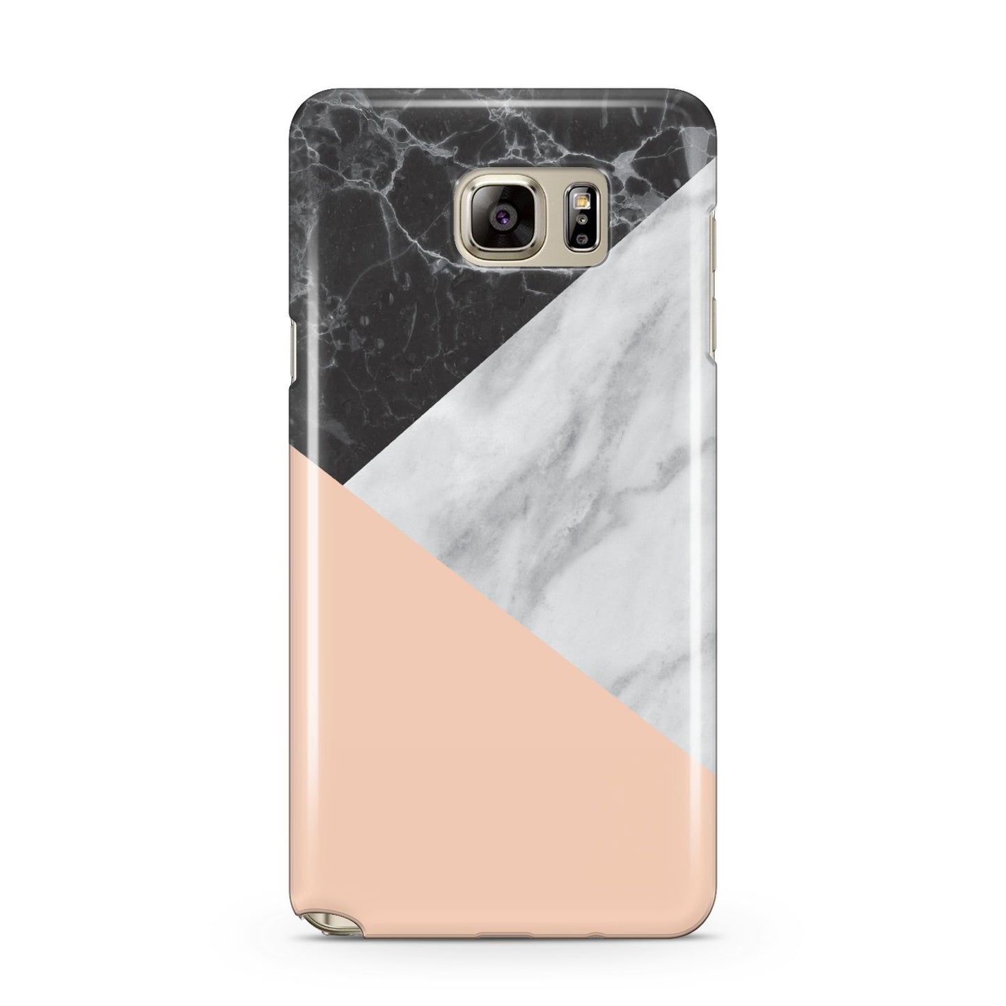 Marble Black White Grey Peach Samsung Galaxy Note 5 Case
