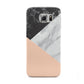 Marble Black White Grey Peach Samsung Galaxy S6 Case