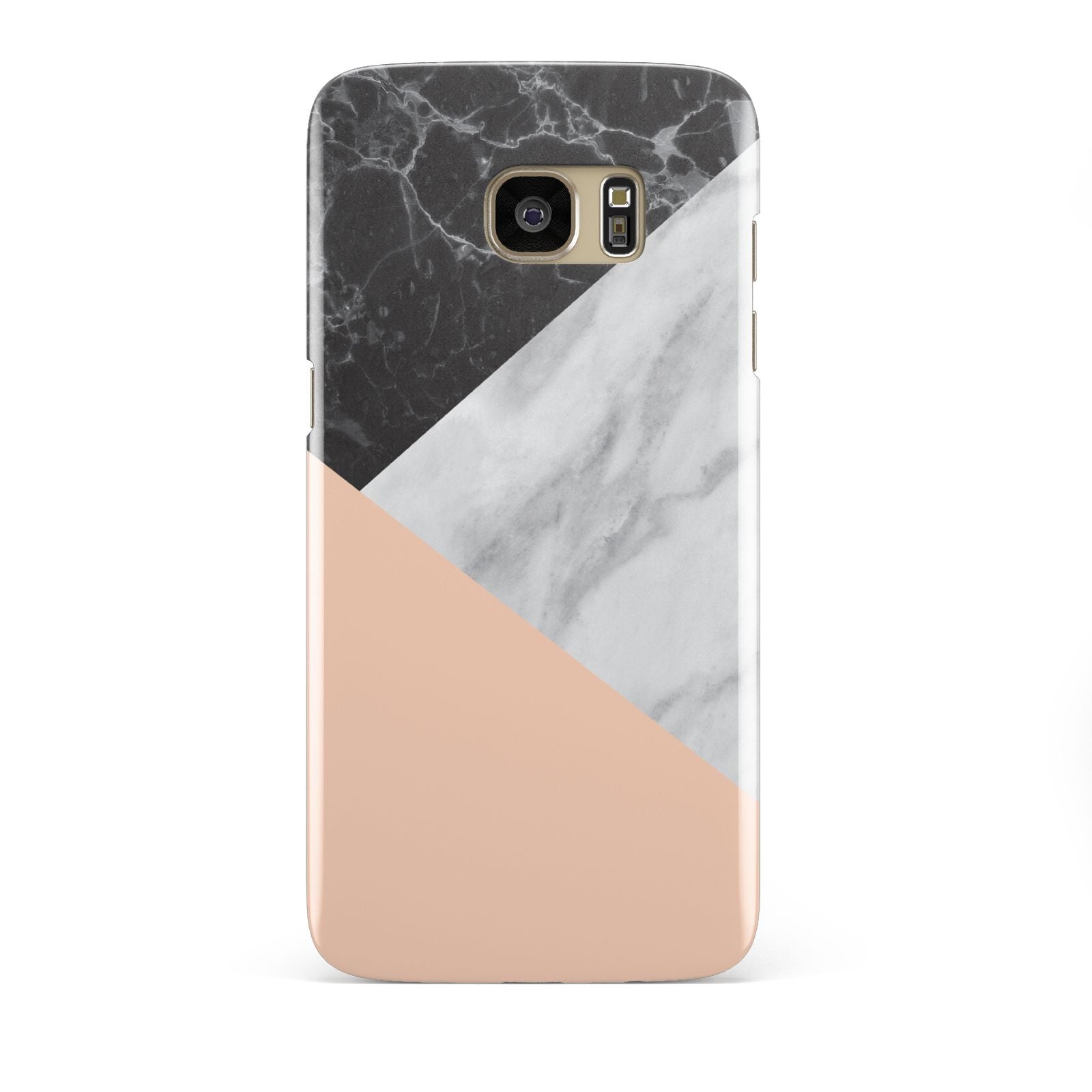 Marble Black White Grey Peach Samsung Galaxy S7 Edge Case
