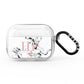 Marble Blush Pink Heart Personalised AirPods Pro Clear Case