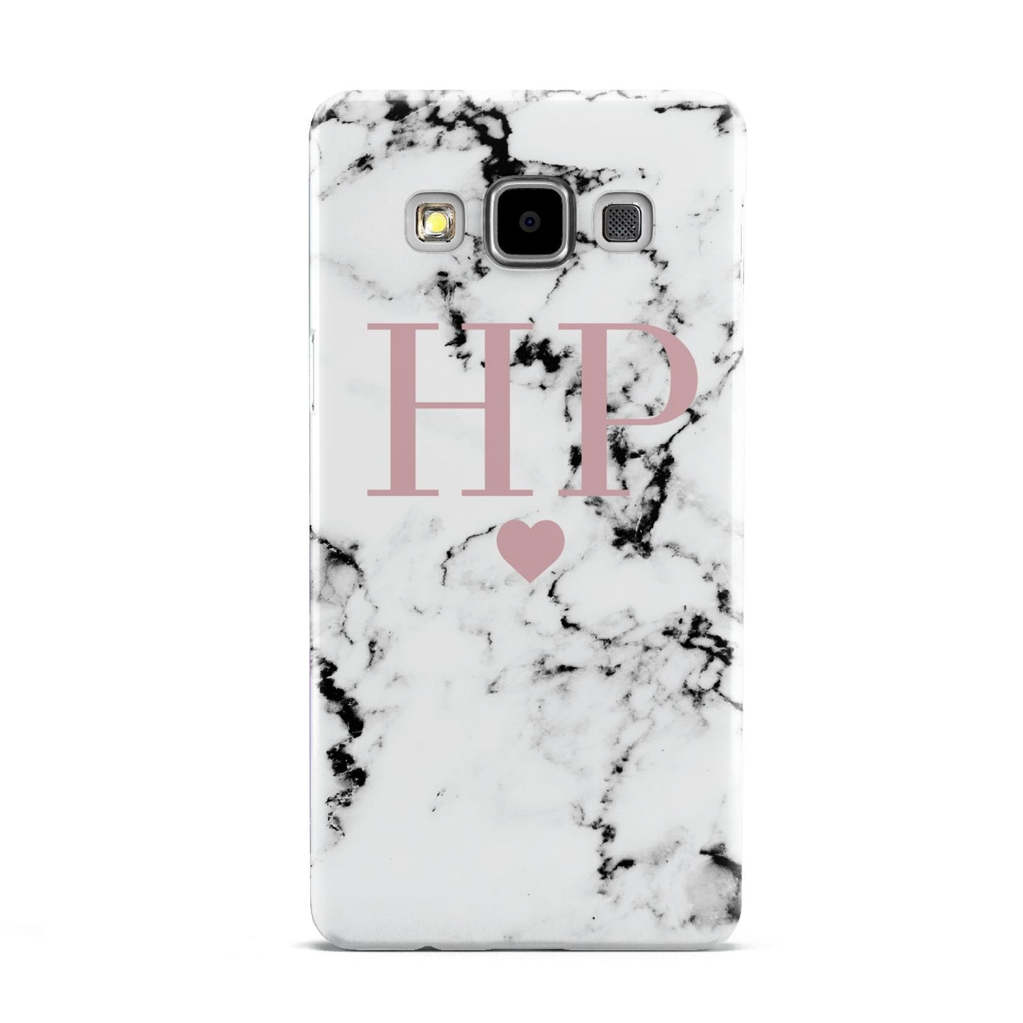 Marble Blush Pink Heart Personalised Samsung Galaxy A5 Case