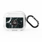 Marble Custom Initials Circle AirPods Clear Case 3rd Gen