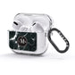 Marble Custom Initials Circle AirPods Glitter Case 3rd Gen Side Image